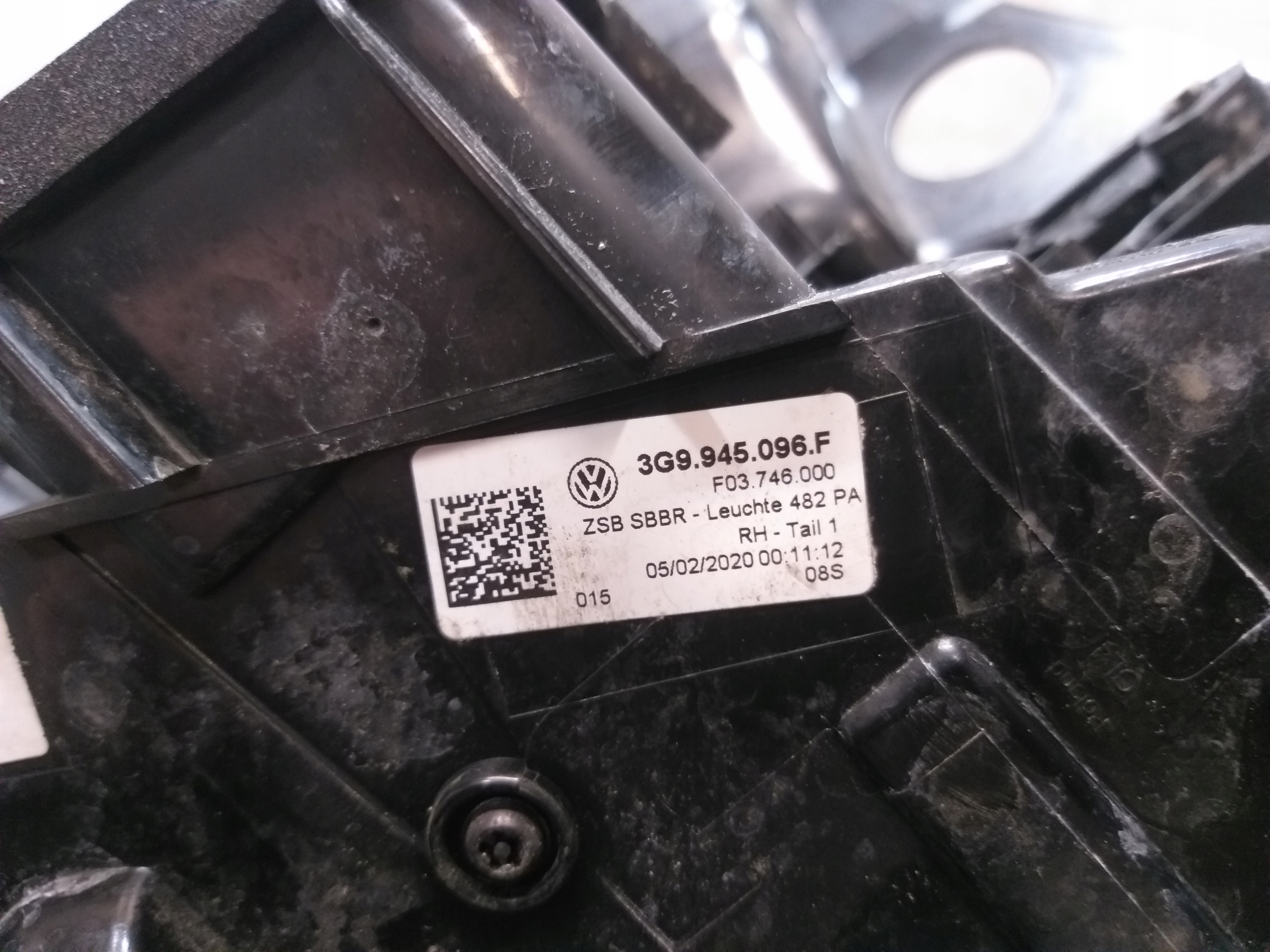 light rear part right VW PASSAT B8 KOMBI LIFT LED 3G9945096F