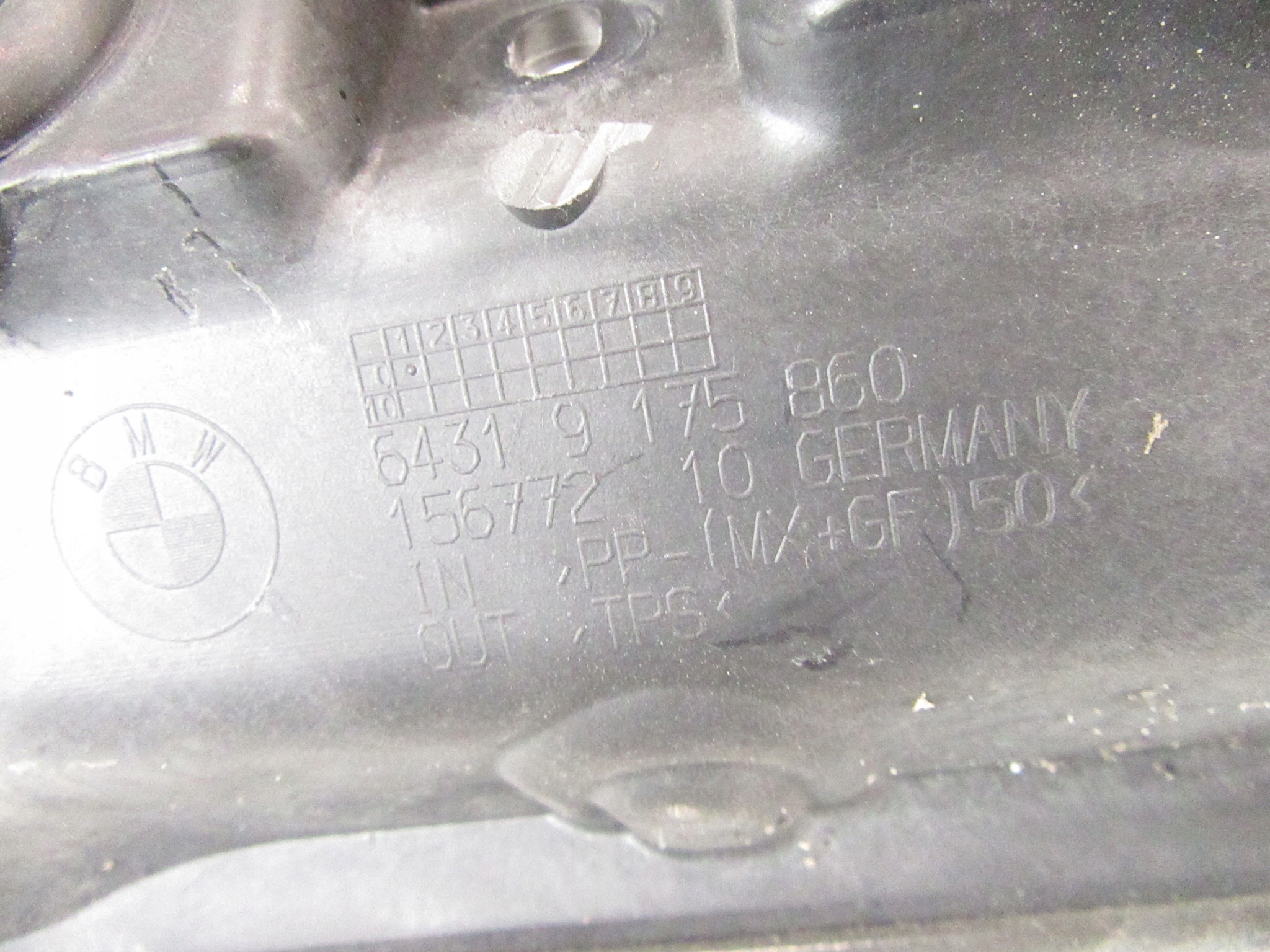 Grille égouttage Couverture tablier moteur BMW e81 e82 e87 e88 e90 e91 e93 KOMPLET
