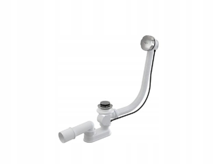 Besco automatický vanový sifon s přepadem Sw-auto chrom