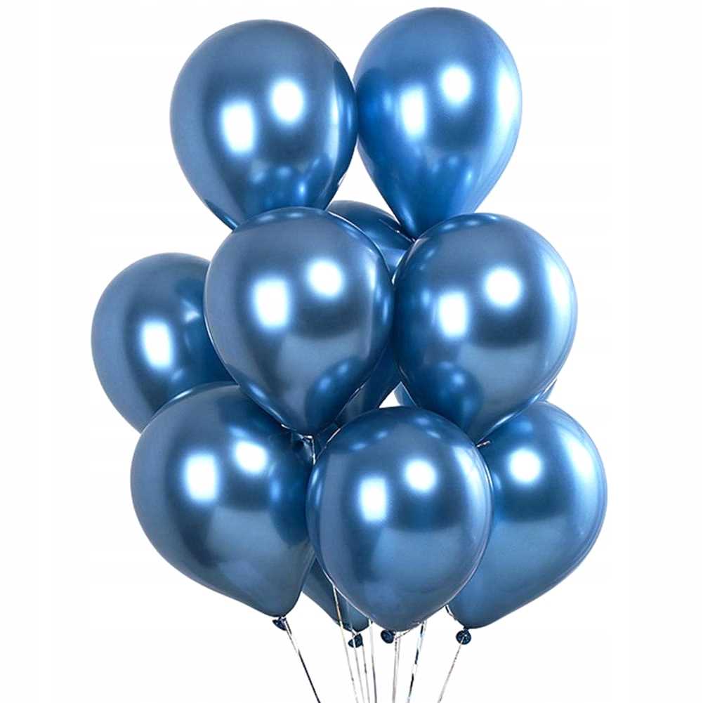 

Balony 30cm Glossy Chrom Niebieski 10szt