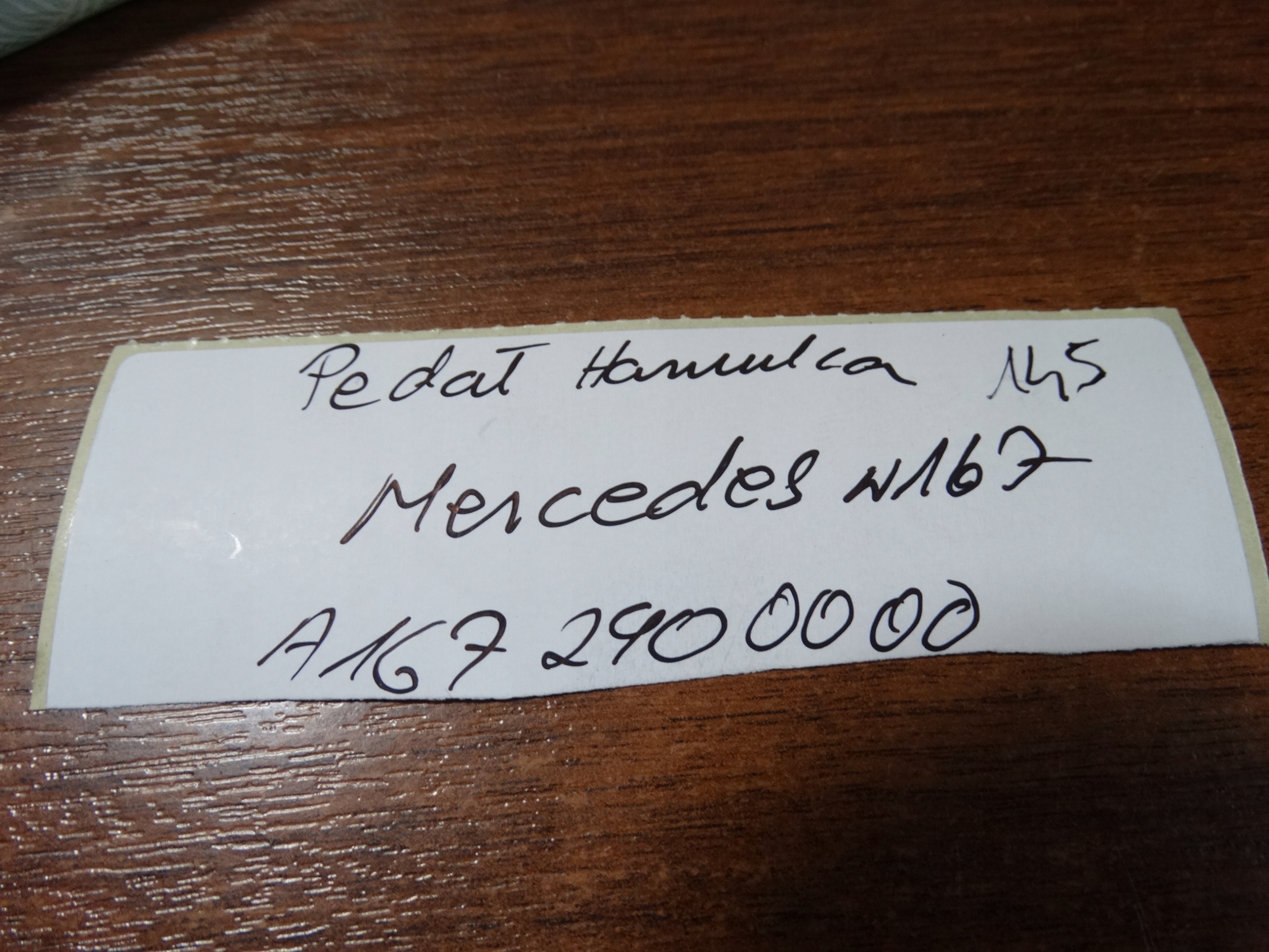 IDEALNY PEDAL Bremse MERCEDES W167 1
