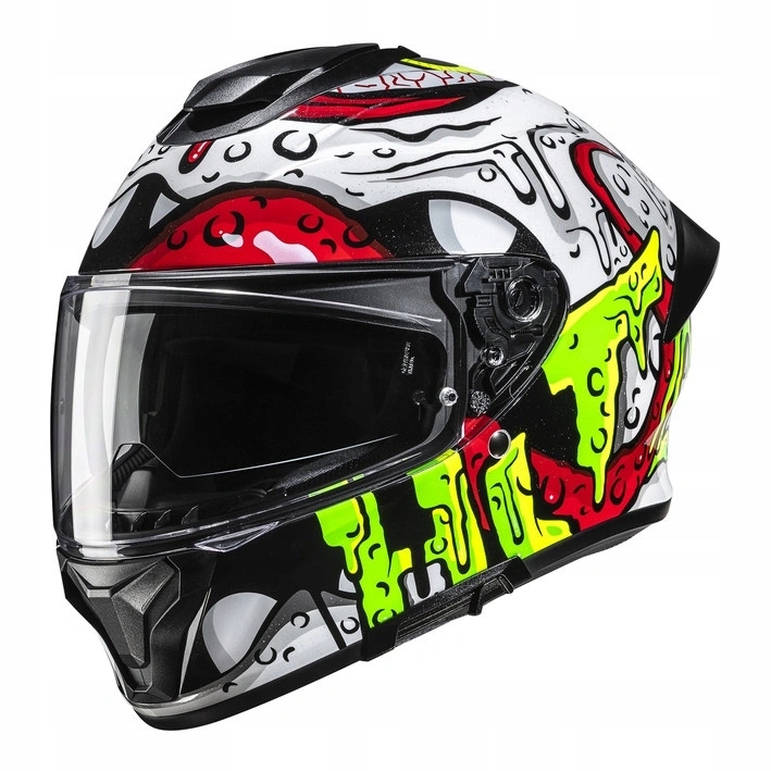 Helma Hjc C71 Squeeze White/green zelená fluo červená žltá Darčeky