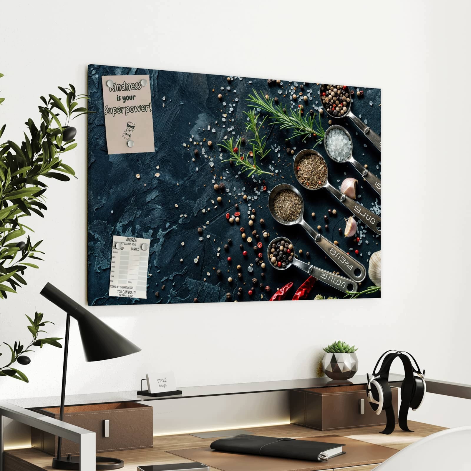 Magnetická tabule Kolekce ziul 90 × 60 cm