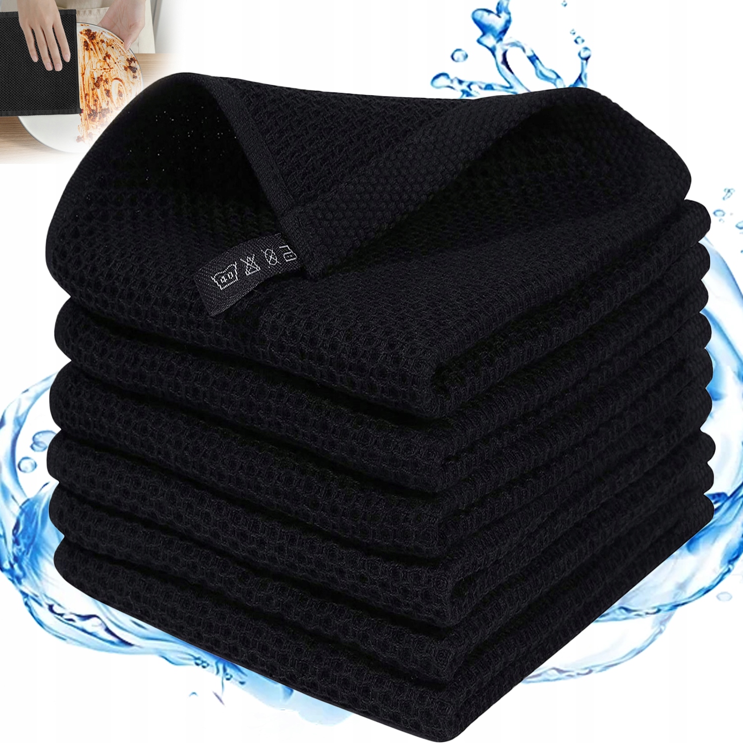 Levně Kouzelné Hadříky Do Kuchyně 6 Ks Sada Uterky Na Nádobí Bavlněné Čisticí 34×34 CM