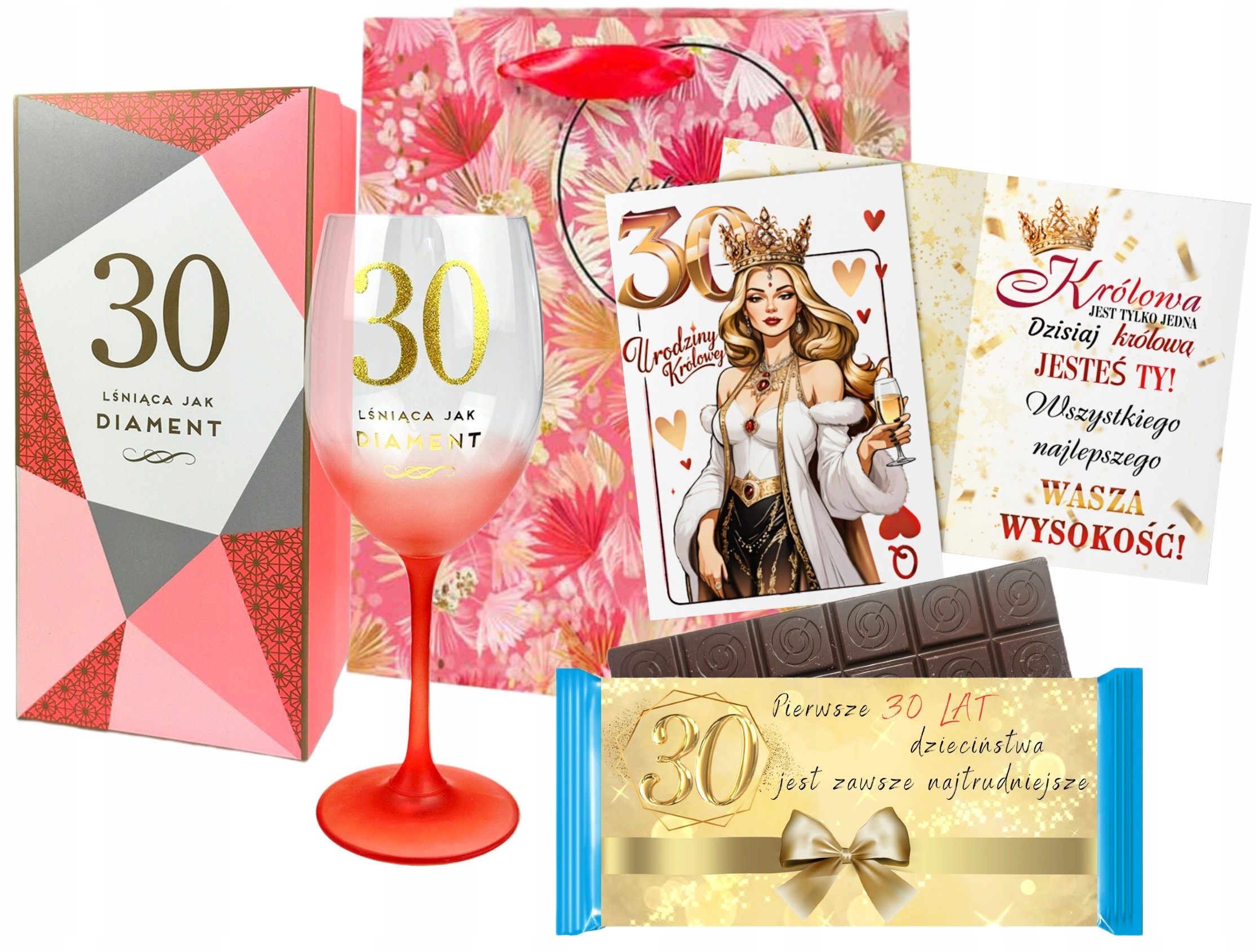 Śmieszny na 30 urodziny dla Kobiety Koleżanki Niej Kieliszek 480ML