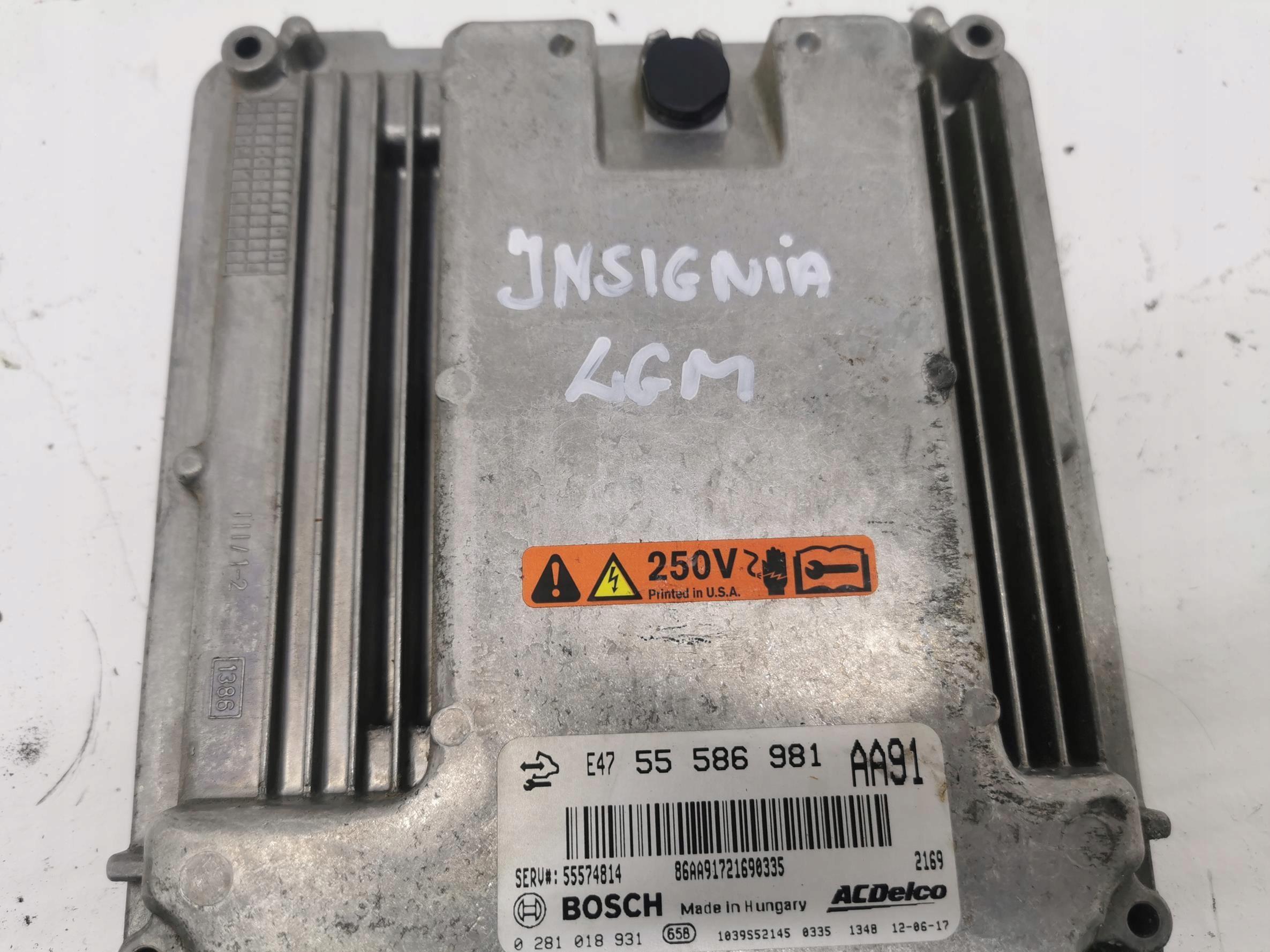 computer Motore OPEL INSIGNIA A 2.0 CDTI 55586981