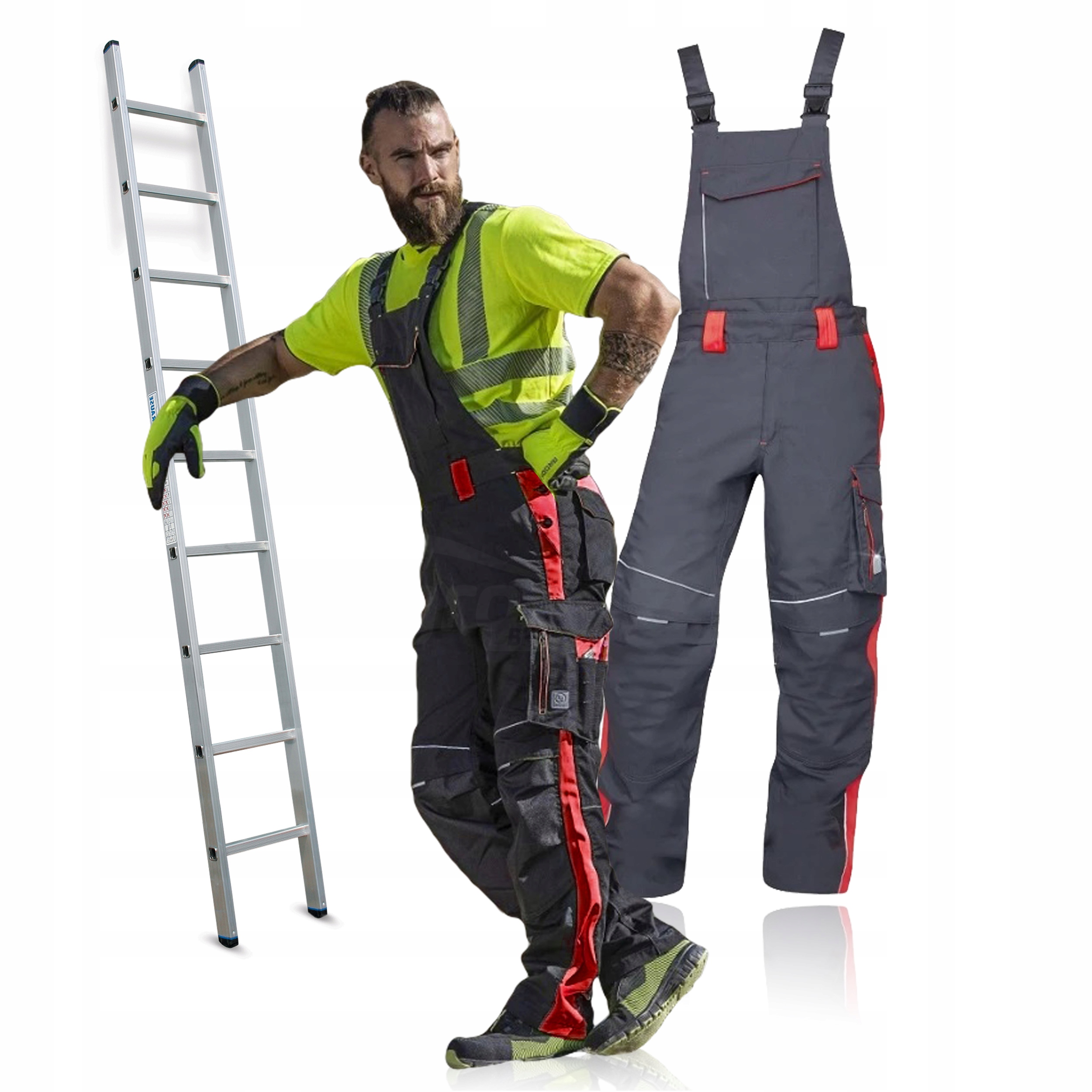 Pánské ochranné pracovní kalhoty Bozp s kapsami Ardon Neon 66