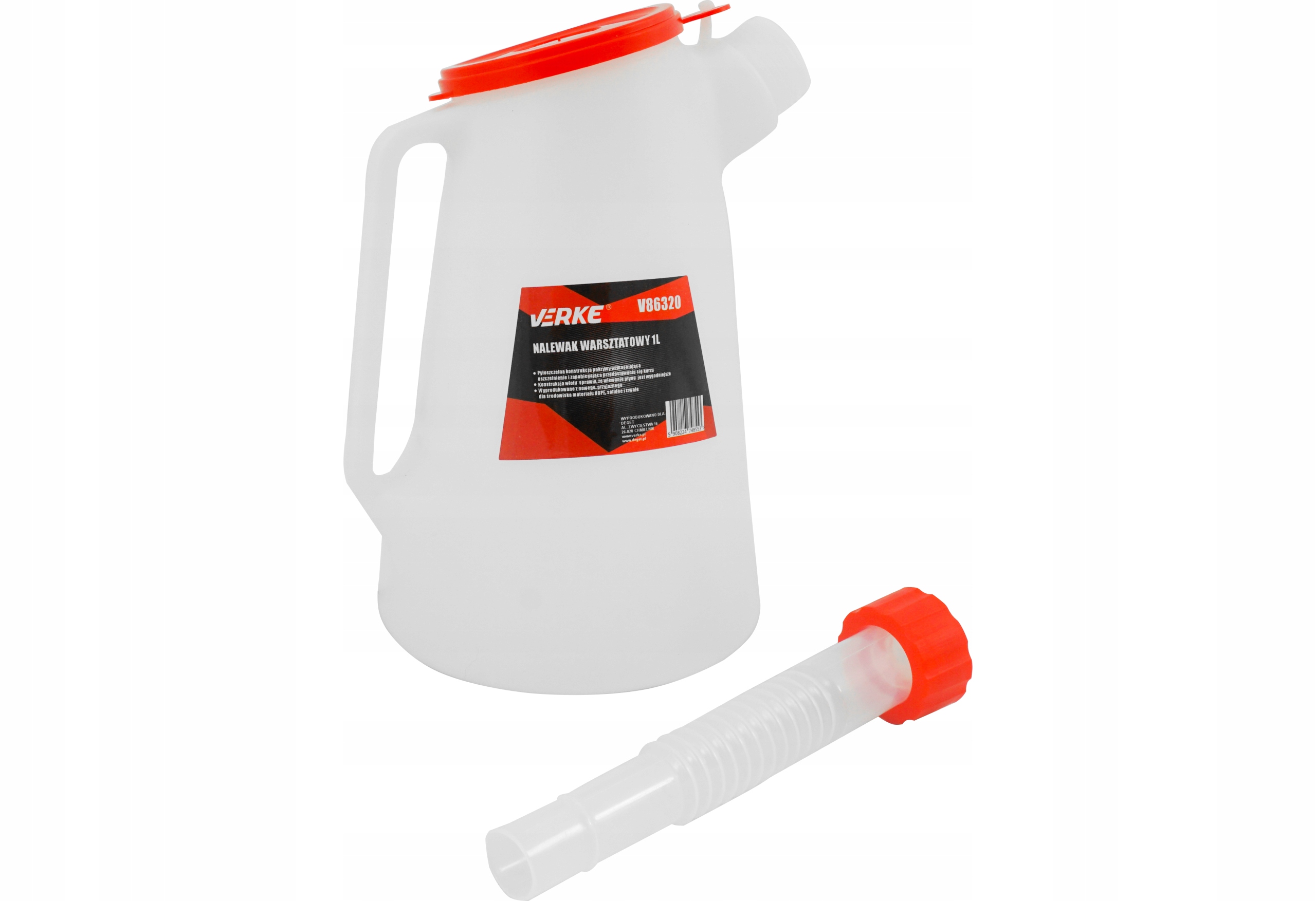 NALEWAK WARSZTATOWY KONEWKA DO OLEJU PŁYNÓW PŁYNY EKSPLOATACYJNE LEJEK 1L Marka Verke