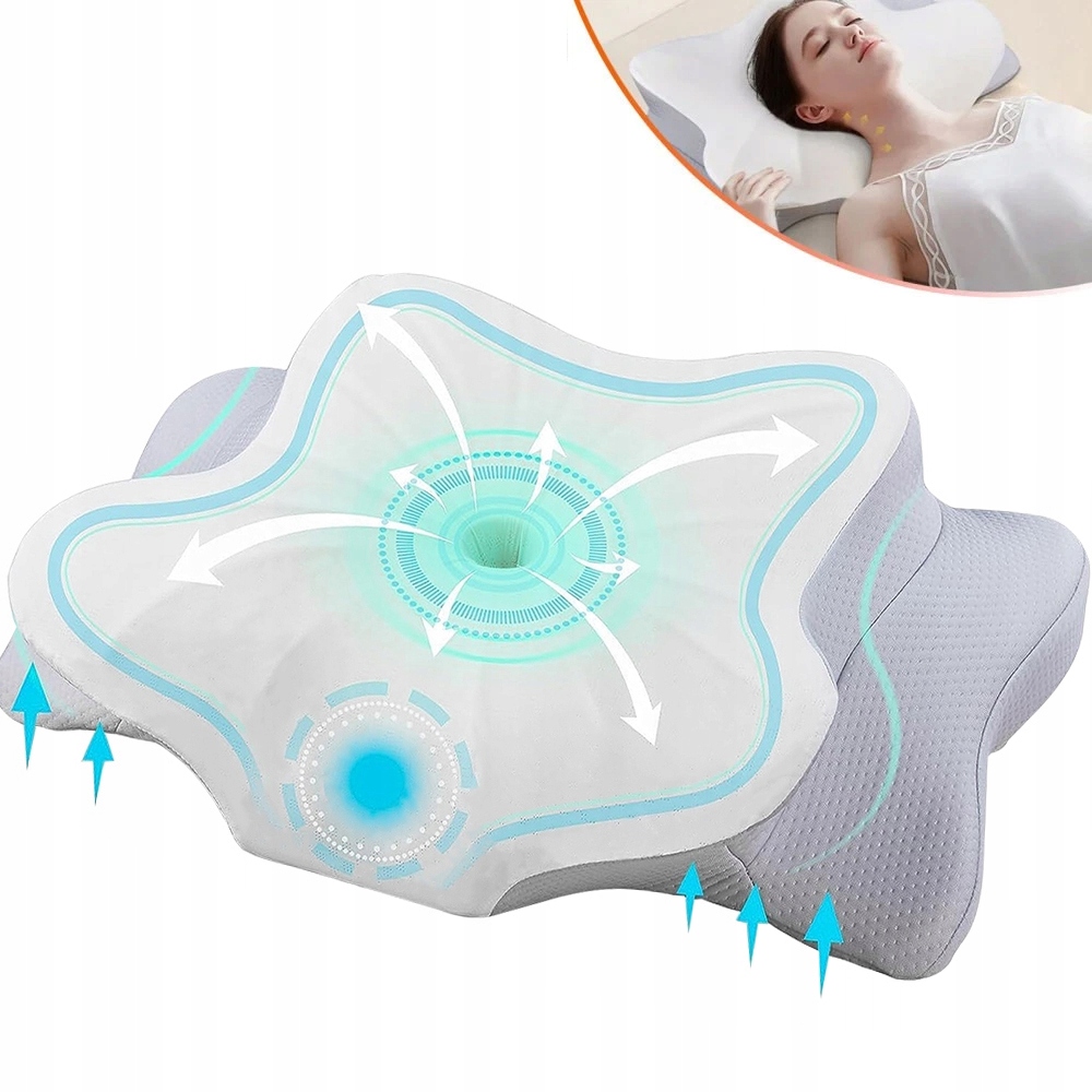 Poduszka Ortopedyczna Profilowana Do Spania Pianka Memory 63X38 CM