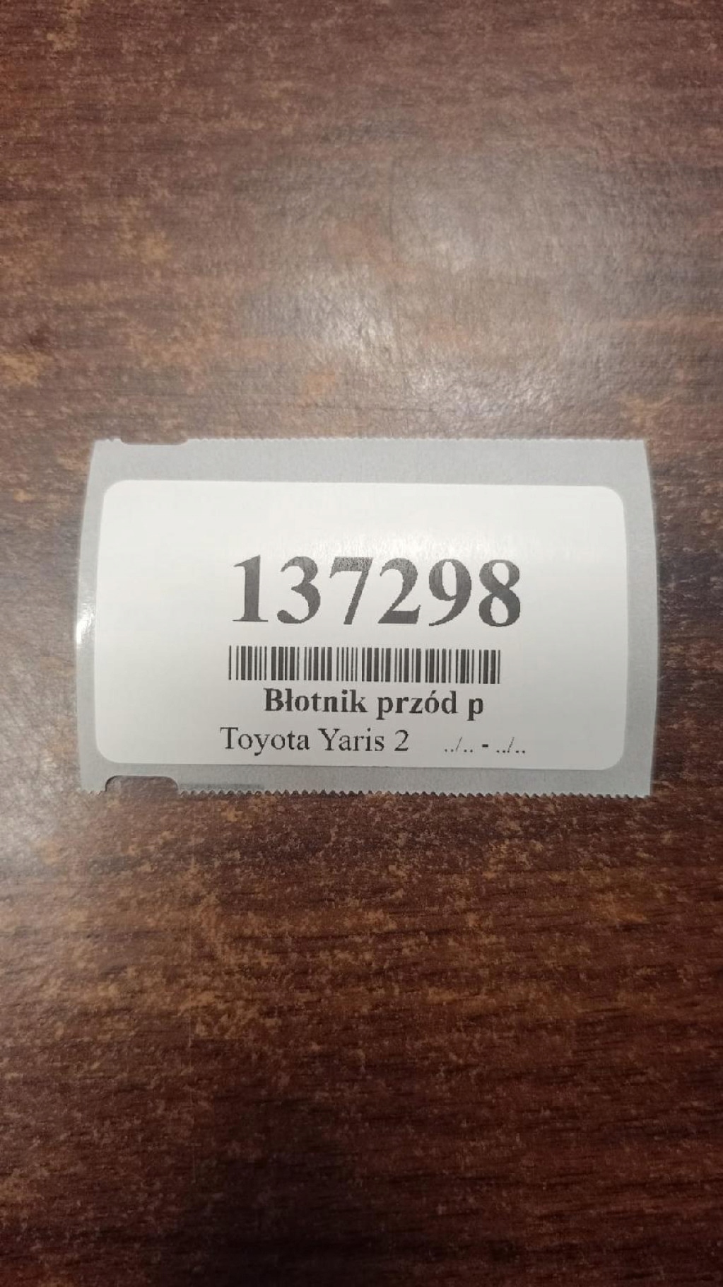 TOYOTA YARIS II fender right front
