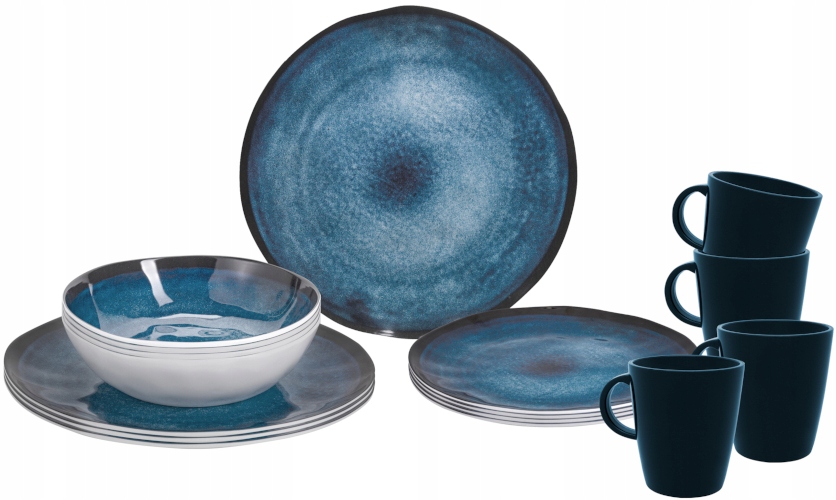 ZESTAW OBIADOWY MELAMINA BRUNNER BREEZE 16 szt.