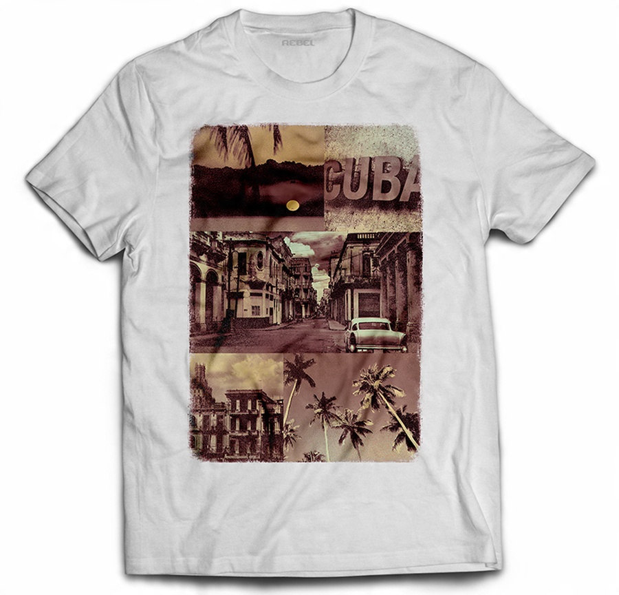 

Koszulka Prezent Grafika Retro Auto Kuba Cuba 4XL