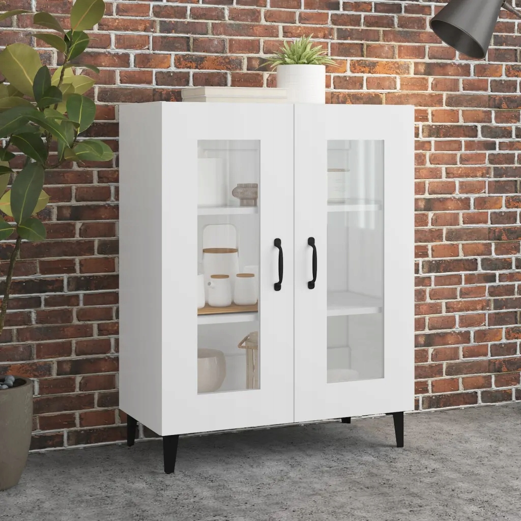 Příborník bílý 69,5 x 34 x 90 cm kompozitní dřevo Bílá 812123