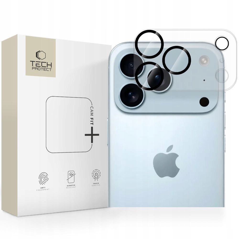 Osłona na aparat do iPhone 17 Pro Max Tech-protect Cam Fit+ Clear