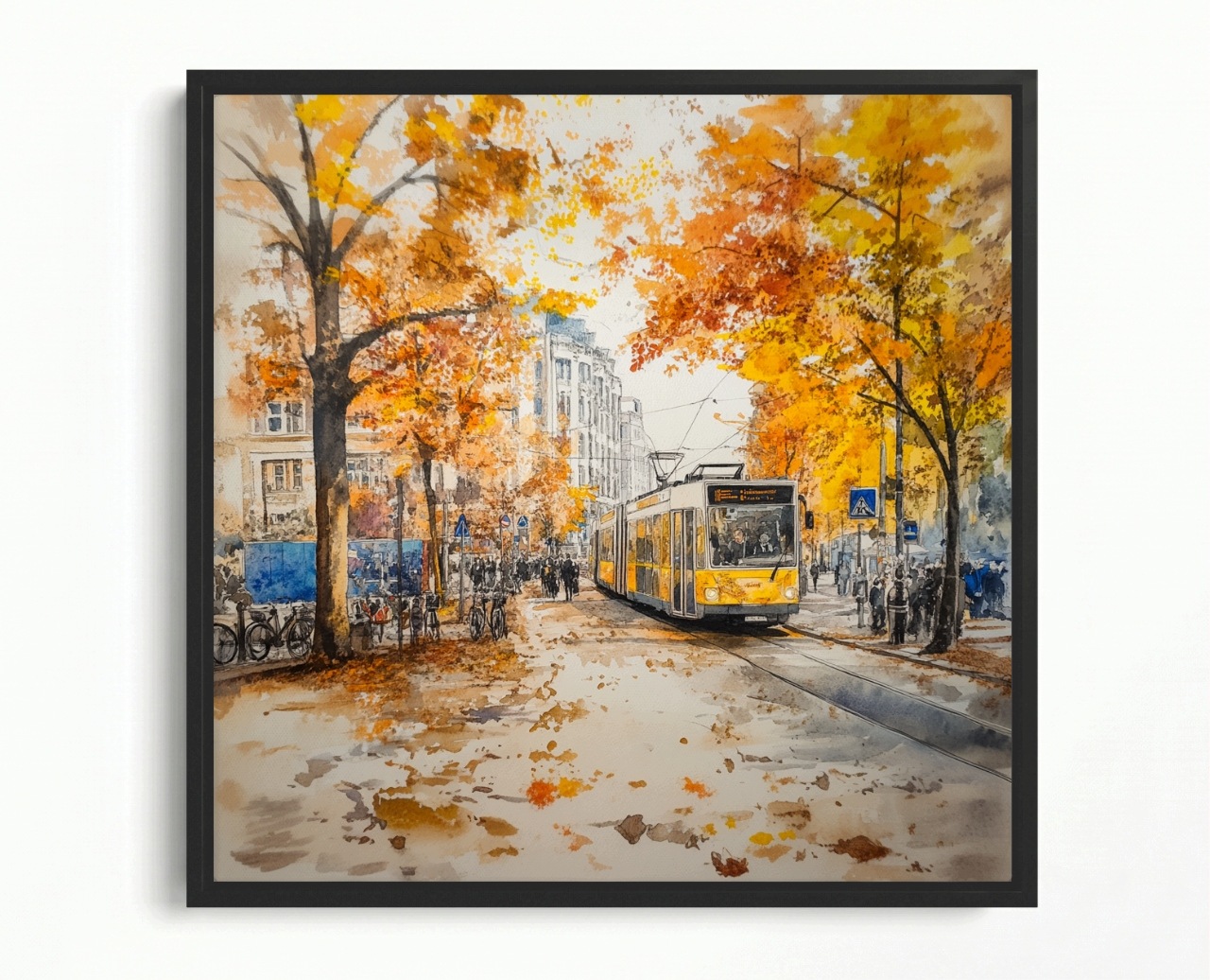Obraz Rama American Box Město Berlín Doprava Komunikace Tramvaj 50x50