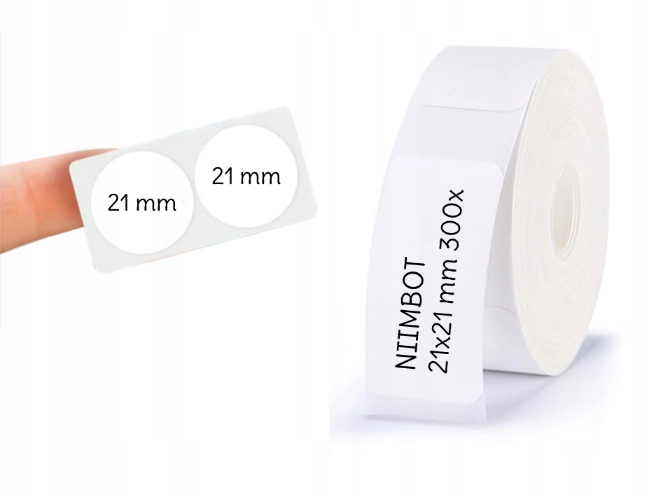 

Niimbot Etykiety Naklejki Okrągłe 21*21mm 300szt