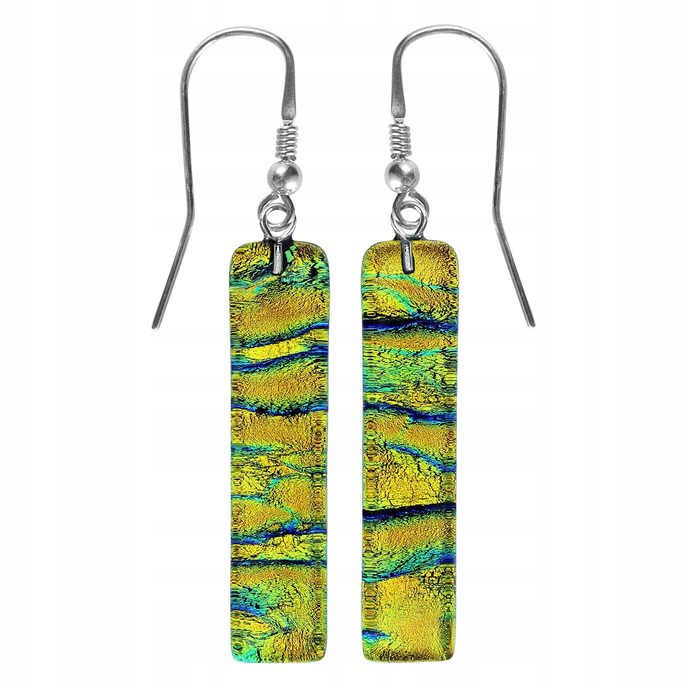 Náušnice Harf sklo murano