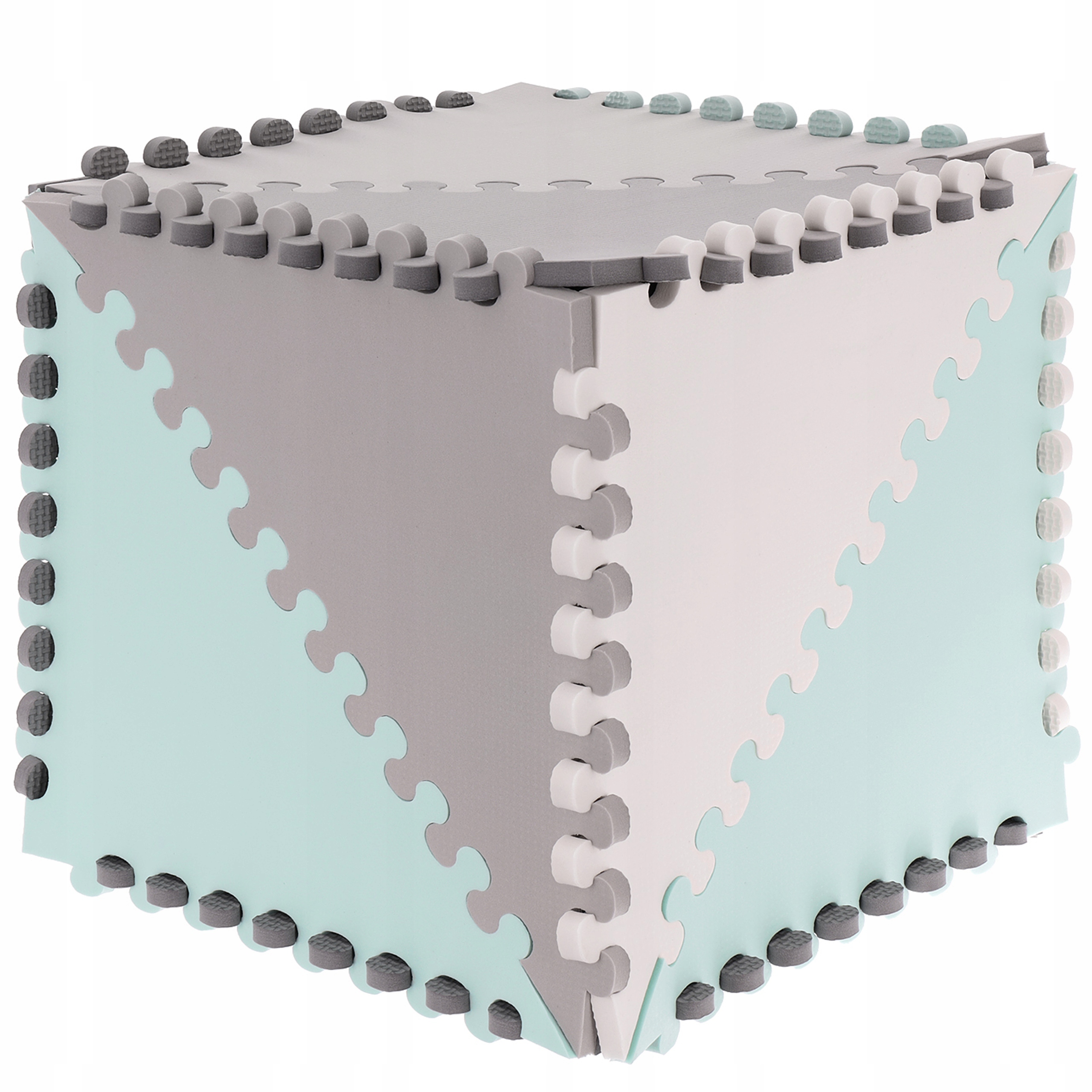 EDUKACYJNA MATA PIANKOWA TORBA EVA DWUSTRONNA PUZZLE 60 SZT XL MATADI DUŻA Materiał pianka