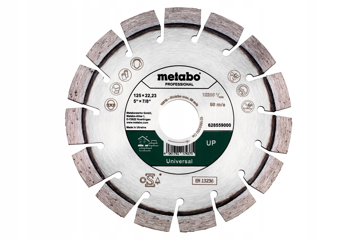 Metabo Diamantový Kotouč Pro MFE40 125X22,23 MM Nahoru