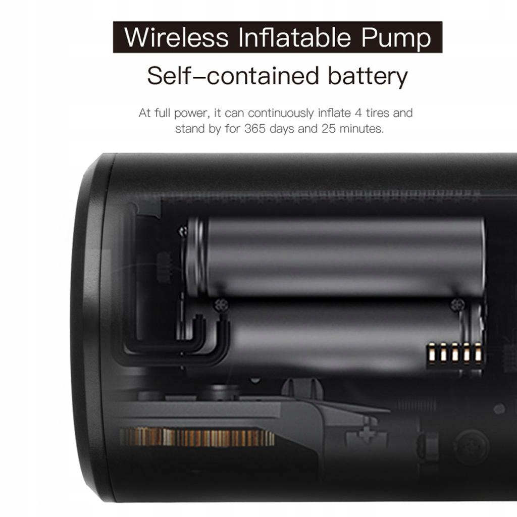 Przenośny kompresor do opon 2000 mAh do opon do ko Marka bez marki