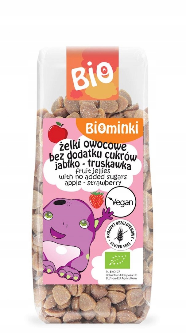 Levně 3x Želé Bonbony Želé Bez Přidaných Cukrů Jablko Jahoda Bio 150 g Biominki