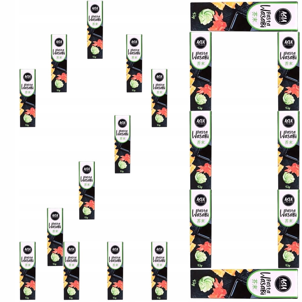 20x Ostra Pasta Wasabi w Tubce Chrzan Japoński Do Sushi Hot Horseradish 43g