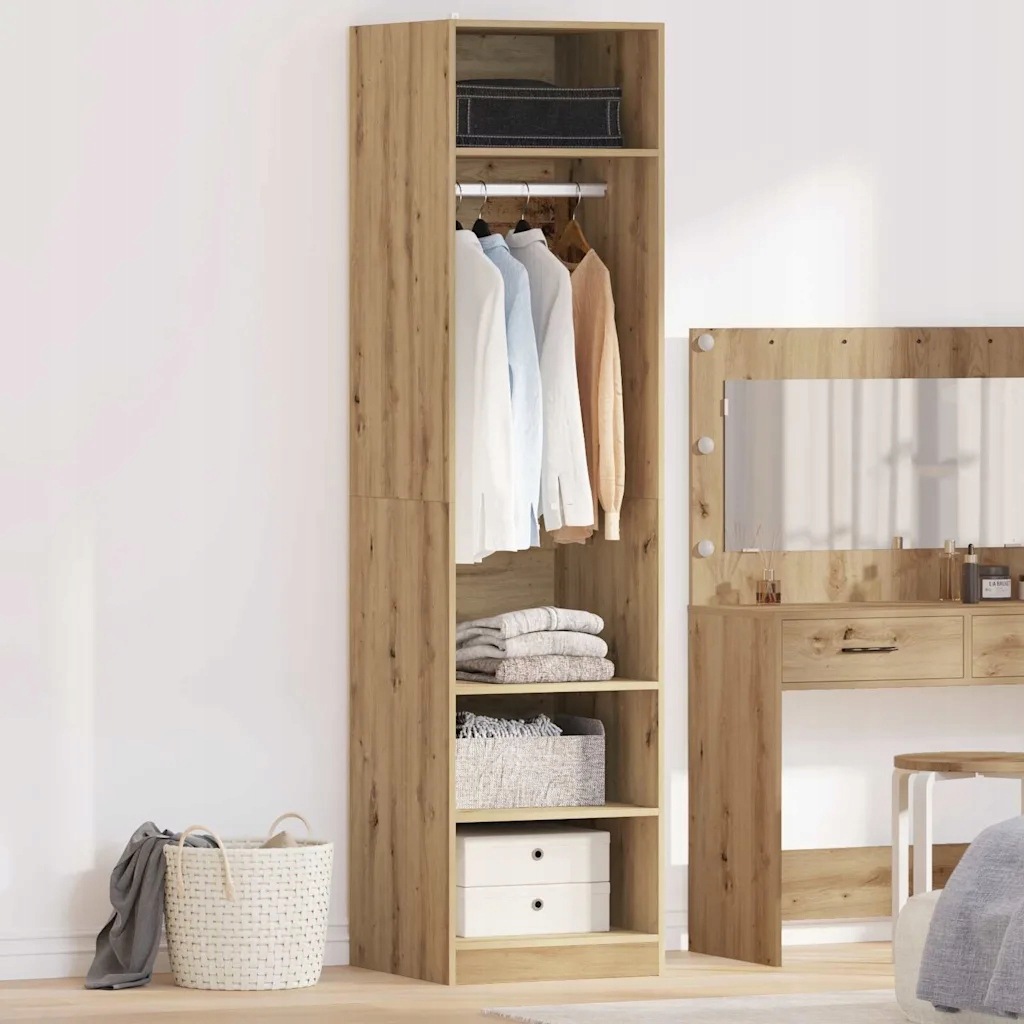 vidaXL Šatní skříň Artisanový dub 50 x 50 x 200 cm kompozitní dřevo