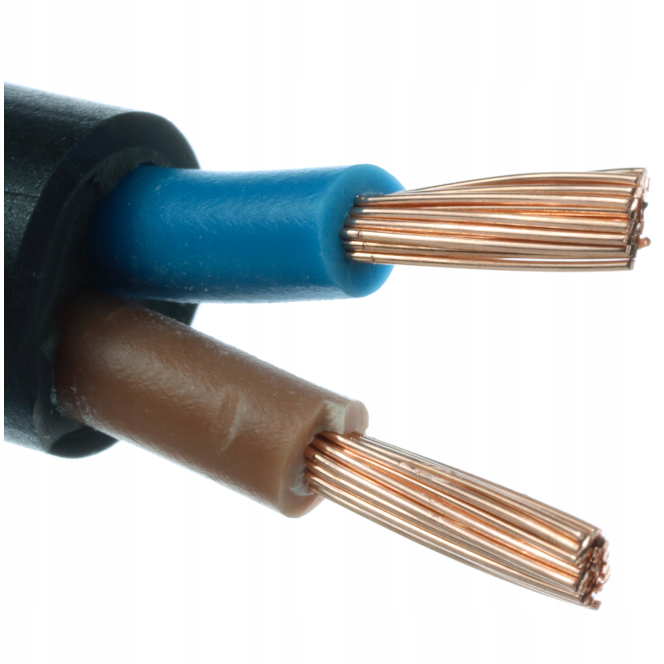 

Przewód kabel elektryczny linka OMY2x1 czarny 50m.