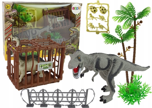 

Duży Park Dinozaurów Zestaw Klatka Jaja