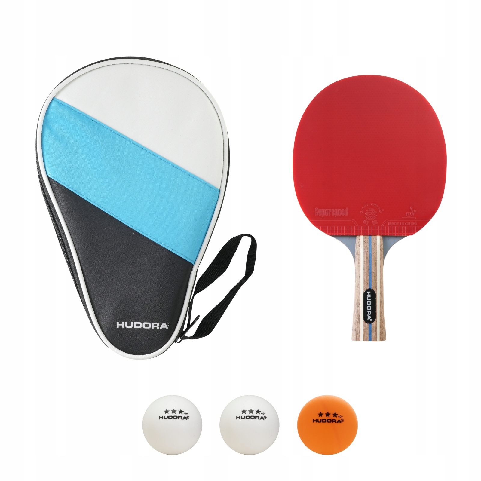 Rakietka Paletka Do Tenisa Stołowego Hudora Table Tournament 3 Piłeczki