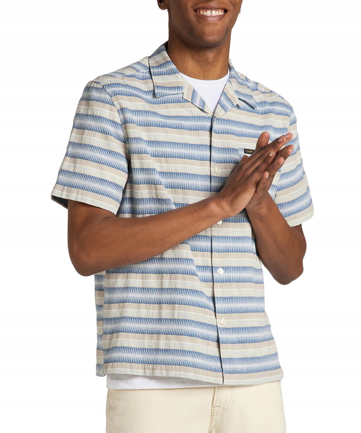

Koszula Lee Ss Resort Shirt L67PPRUP Stripe XXL