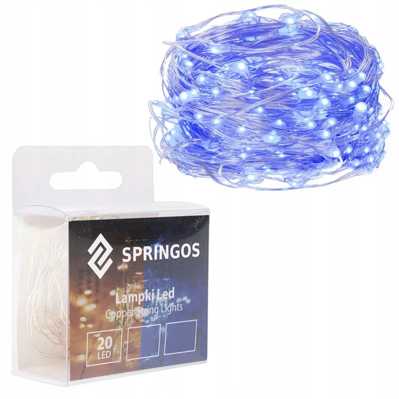 

Lampki Choinkowe Led na baterie 2,2M Niebieski