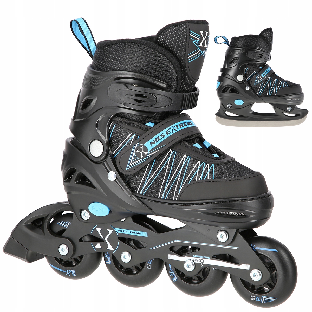 Brusle 2V1 Nastavitelné 2v1 Brusle 2V1 ABEC-9 Kaučukové 31-34