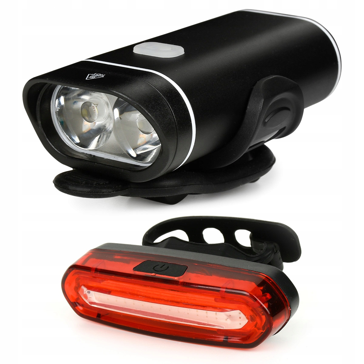 

Lampka Rowerowa Oświetlenie Przód Tył Led Aku