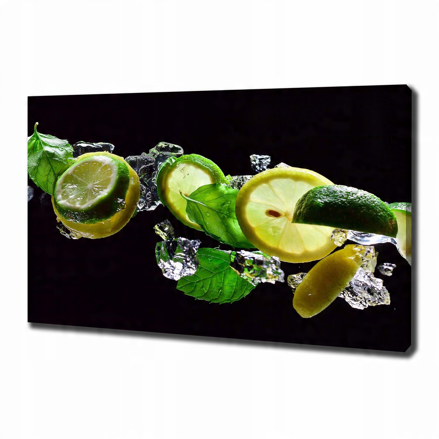 

Foto obraz na płótnie Limonka i cytryna 100x70 cm
