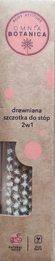 Szczotka do stóp Omnia Botanica 2w1 z pumeksem