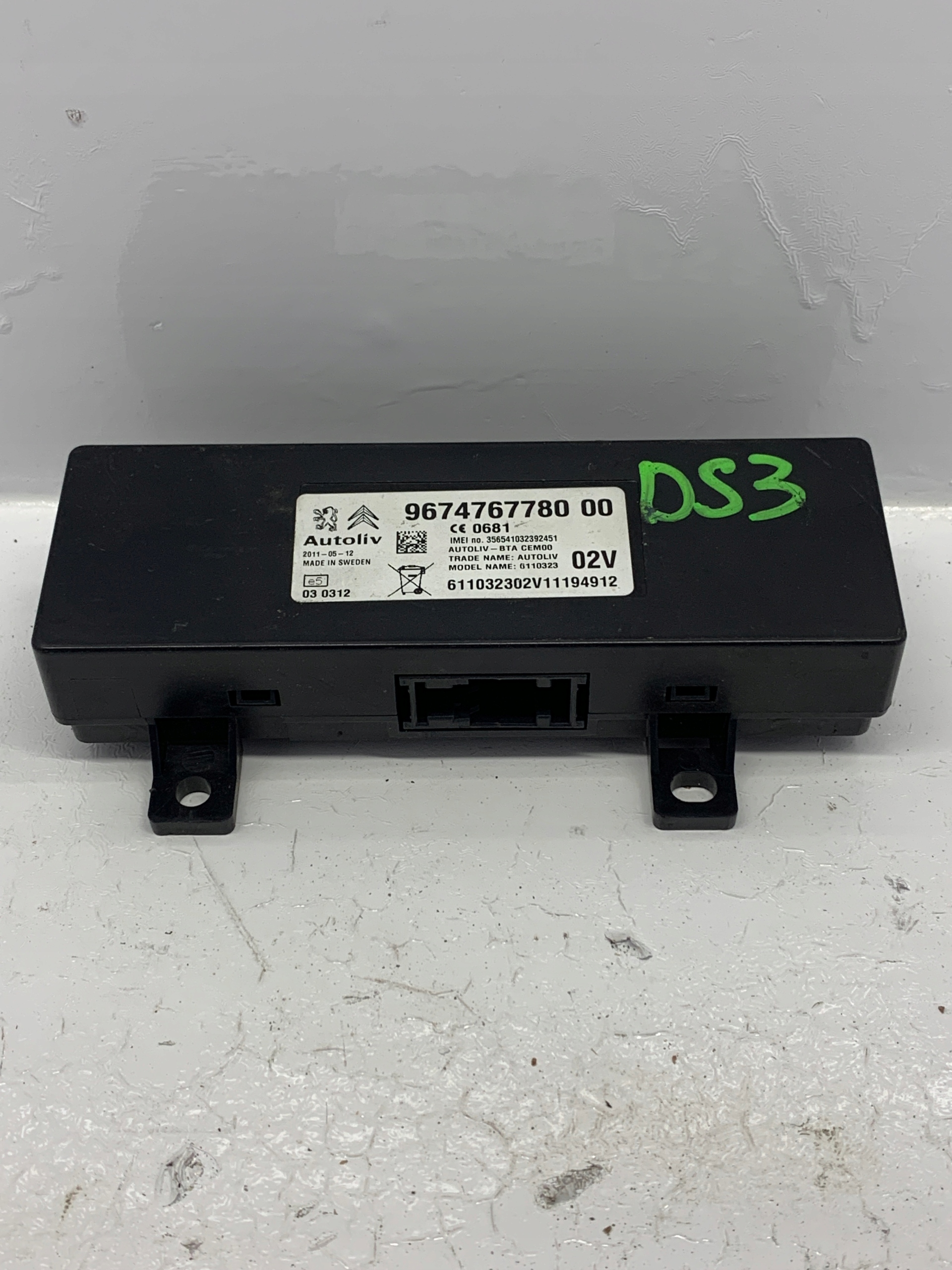 module control unit BLUETOOTH 9674767780 CITROEN PEUGEOT