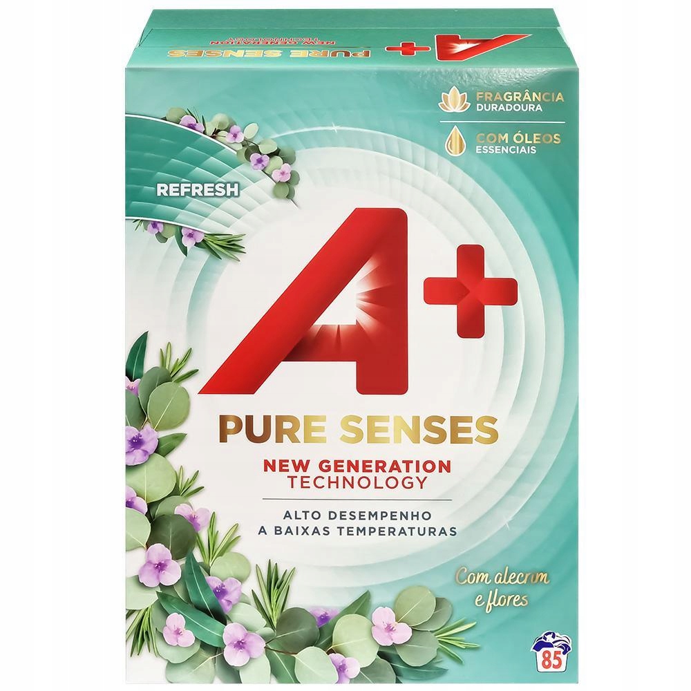 Levně A+ Optimal 5,1 kg prací prášek na bílé a barevné prádlo 85 praní účinný