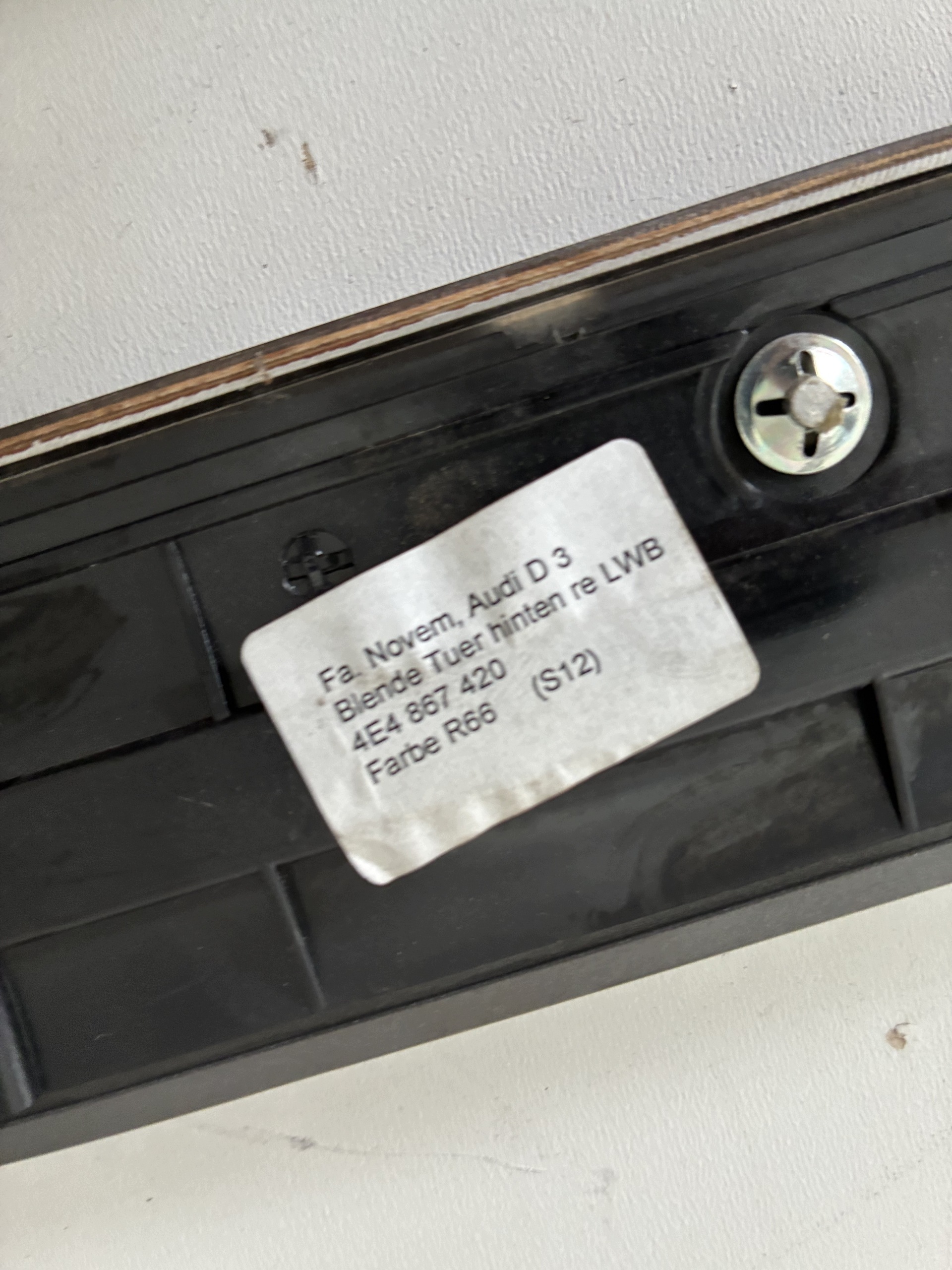 Dekor moulding door left right front rear part komplet AUDI A8 D3 L Long ==OEM==