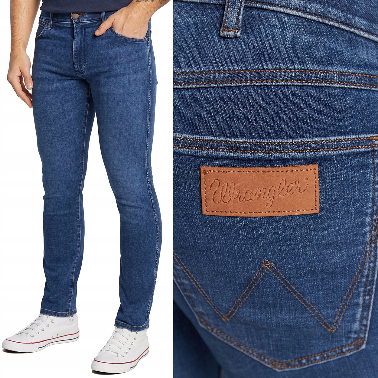 Wrangler Larston slim Rough Rided Free To Stretch džínové kalhoty W31 L34