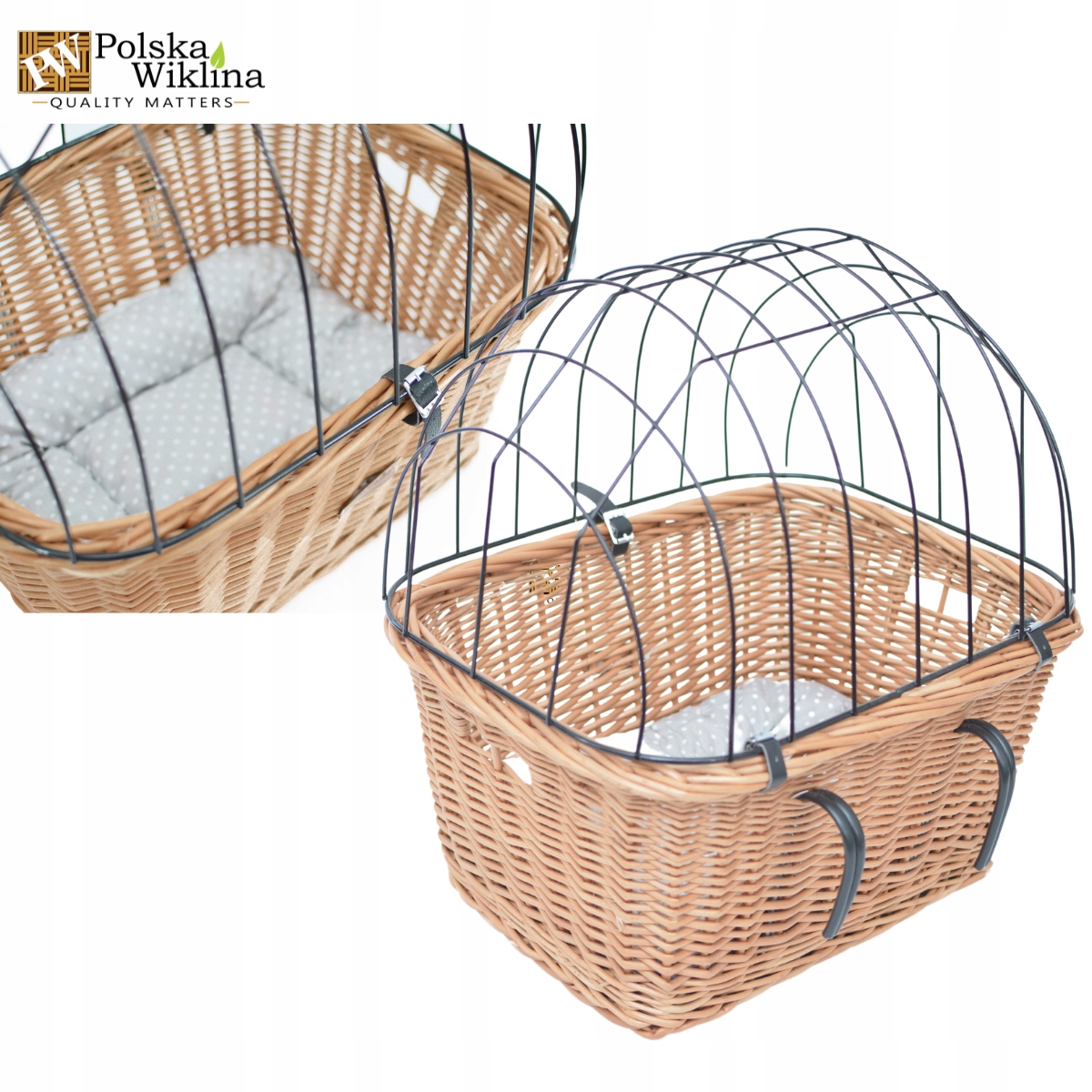 

Kosz na kierownicę dla psa kota natural poduszka