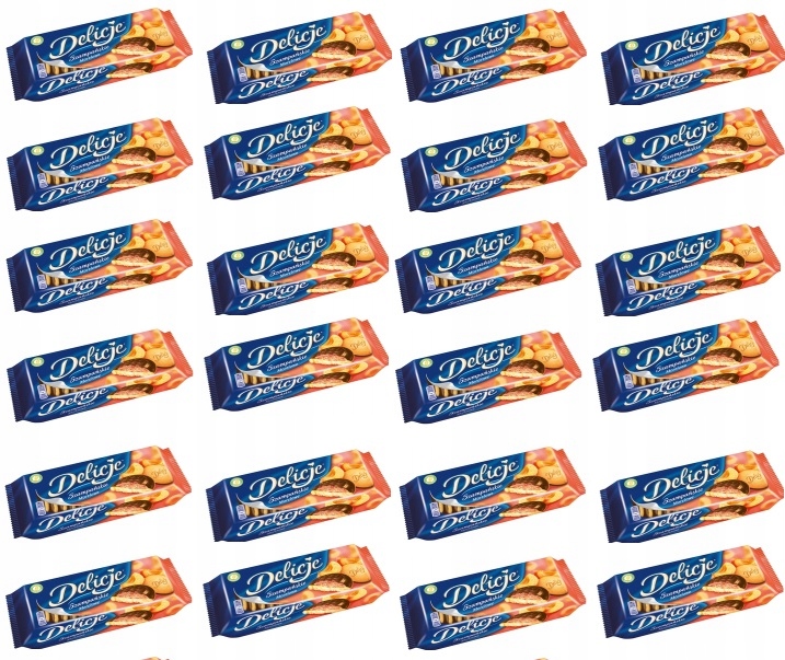 Levně 24 x 147 g Piškoty S Želé Šampaňské meruňkové Karton