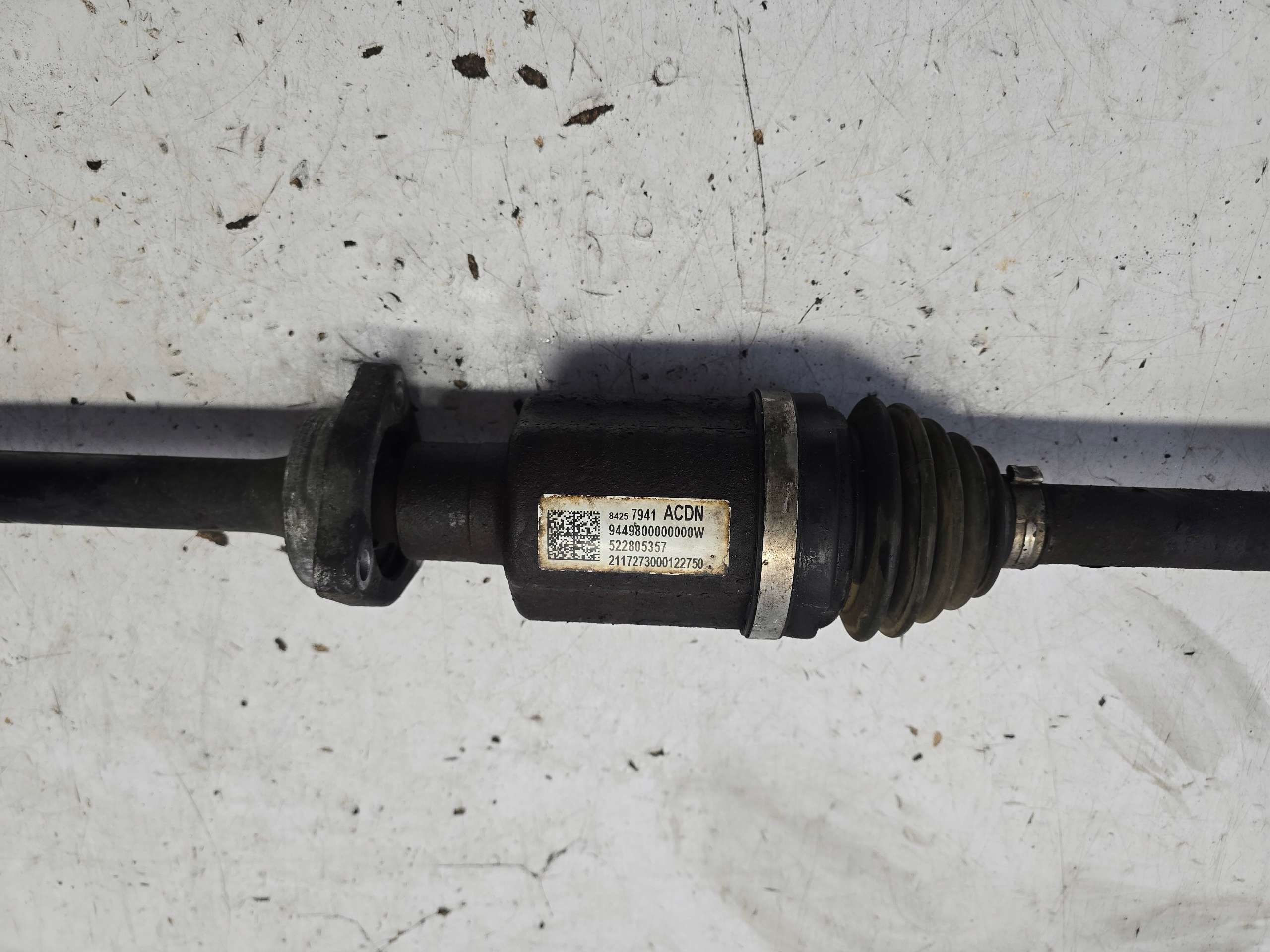 OPEL INSIGNIA B II semi-axis right 84257941 ACDN 1.6 CDTI MANUAL