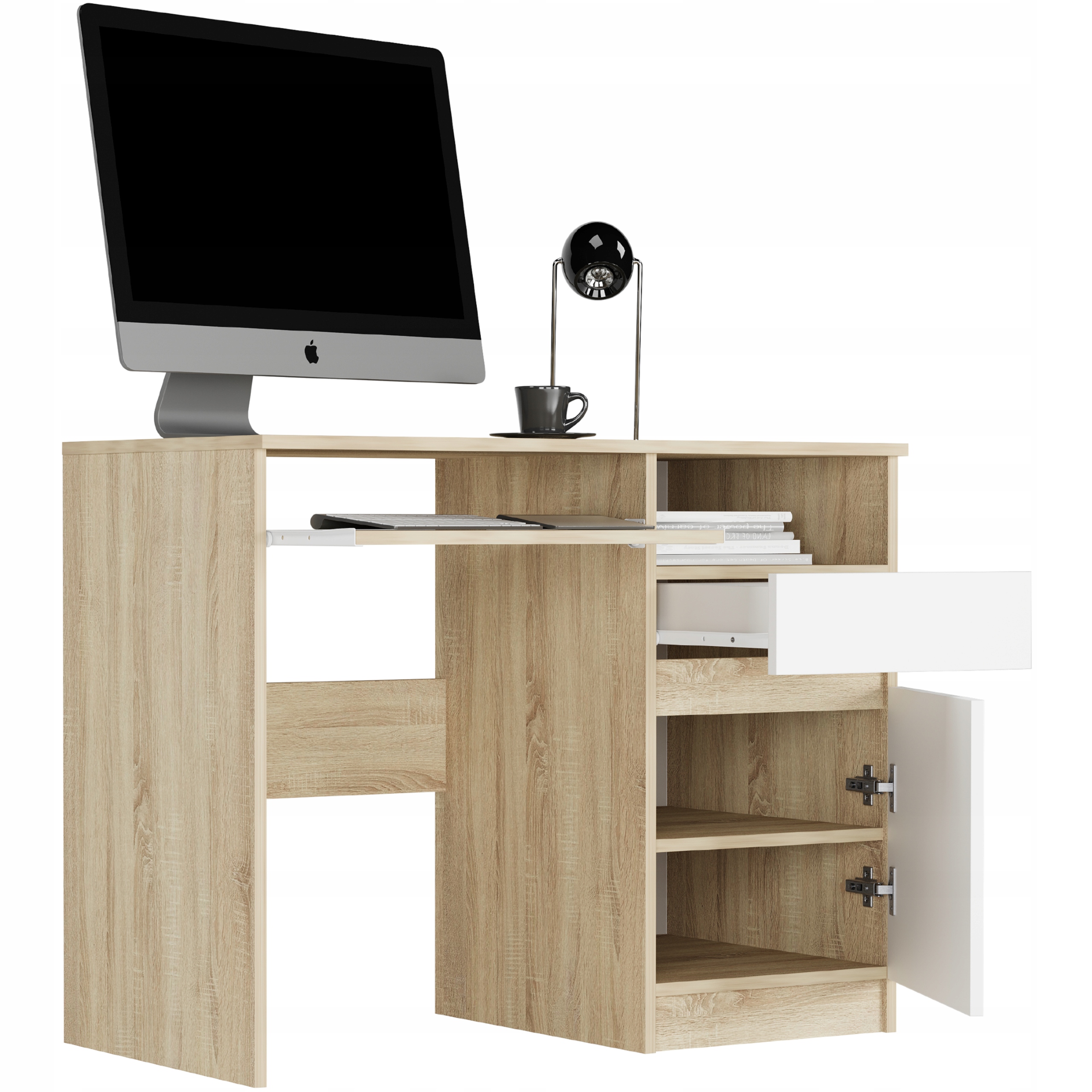 Meble biurko stolik 96cm N-35 MIX SONOMA