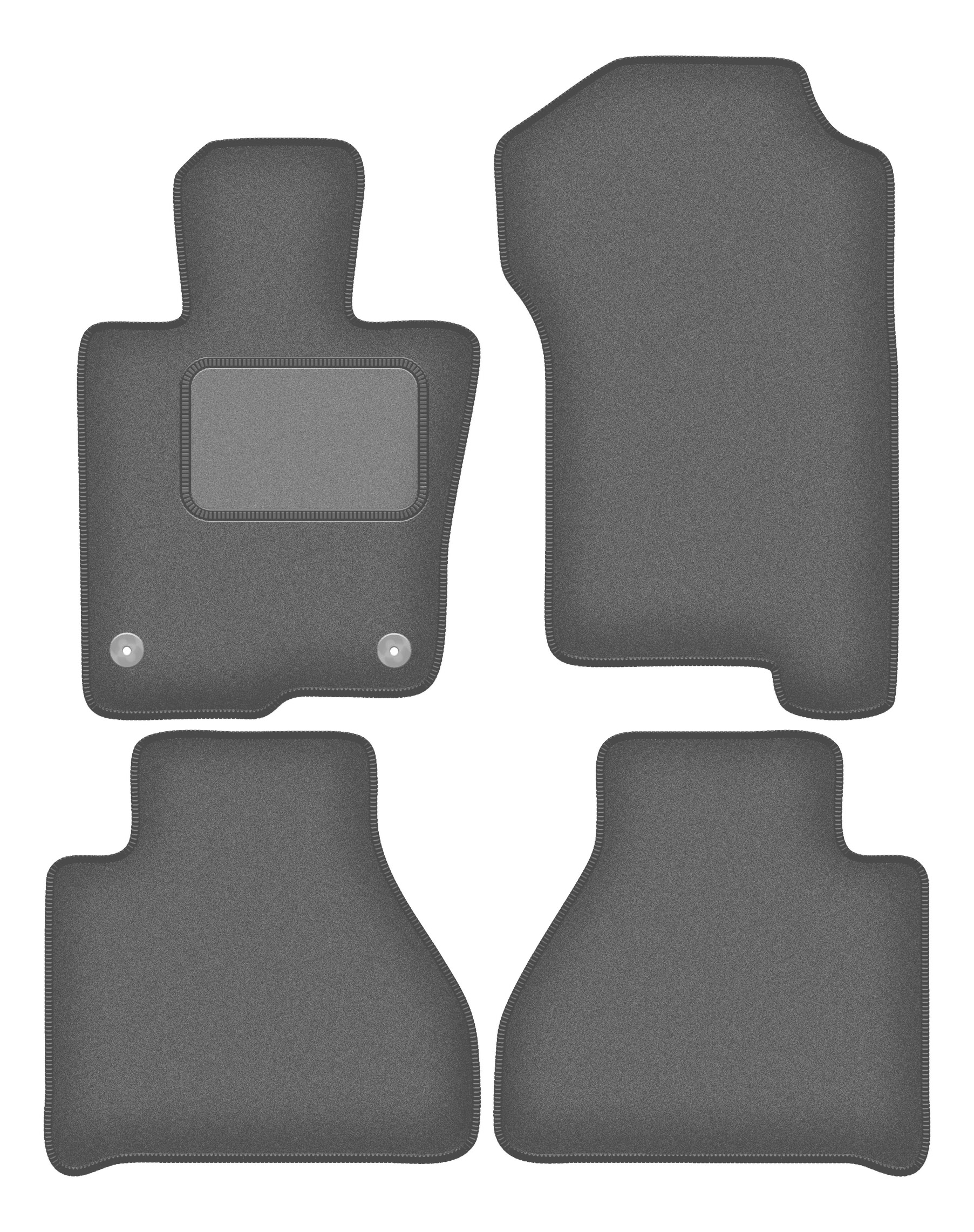 Autokoberce grafitové pro: Mercedes X-Classe W470 pickup (2017-)