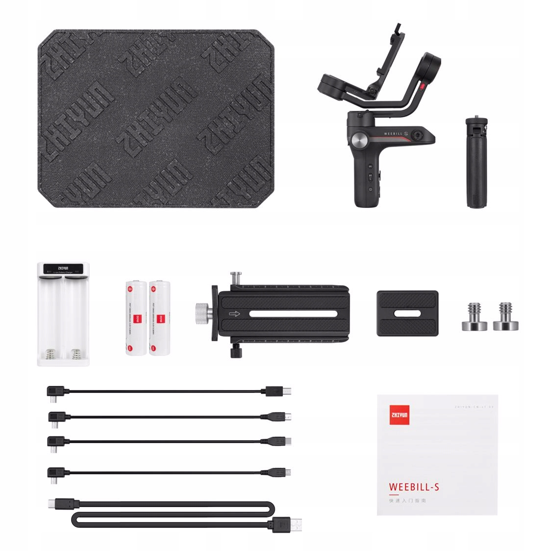 Zhiyun Weebill S - gimbal, stabilizator 3-osiowy, max udźwig 3kg Głębokość produktu 19 cm