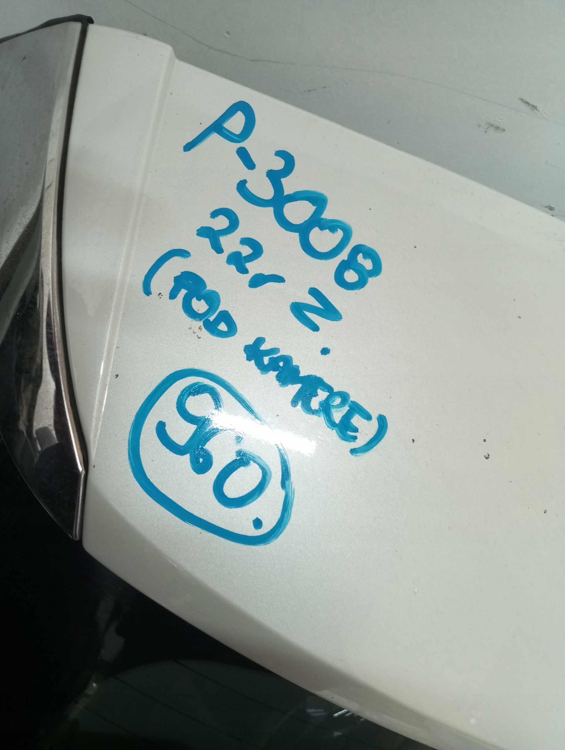 boot door rear Peugeot 3008 II 22r