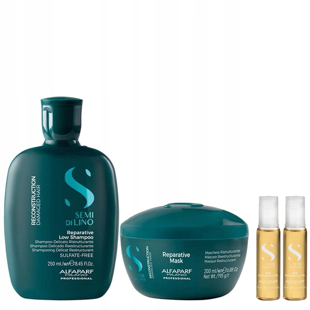 Alfaparf Regenerační sada pro poškozené vlasy: šampon, maska, 2x ampule