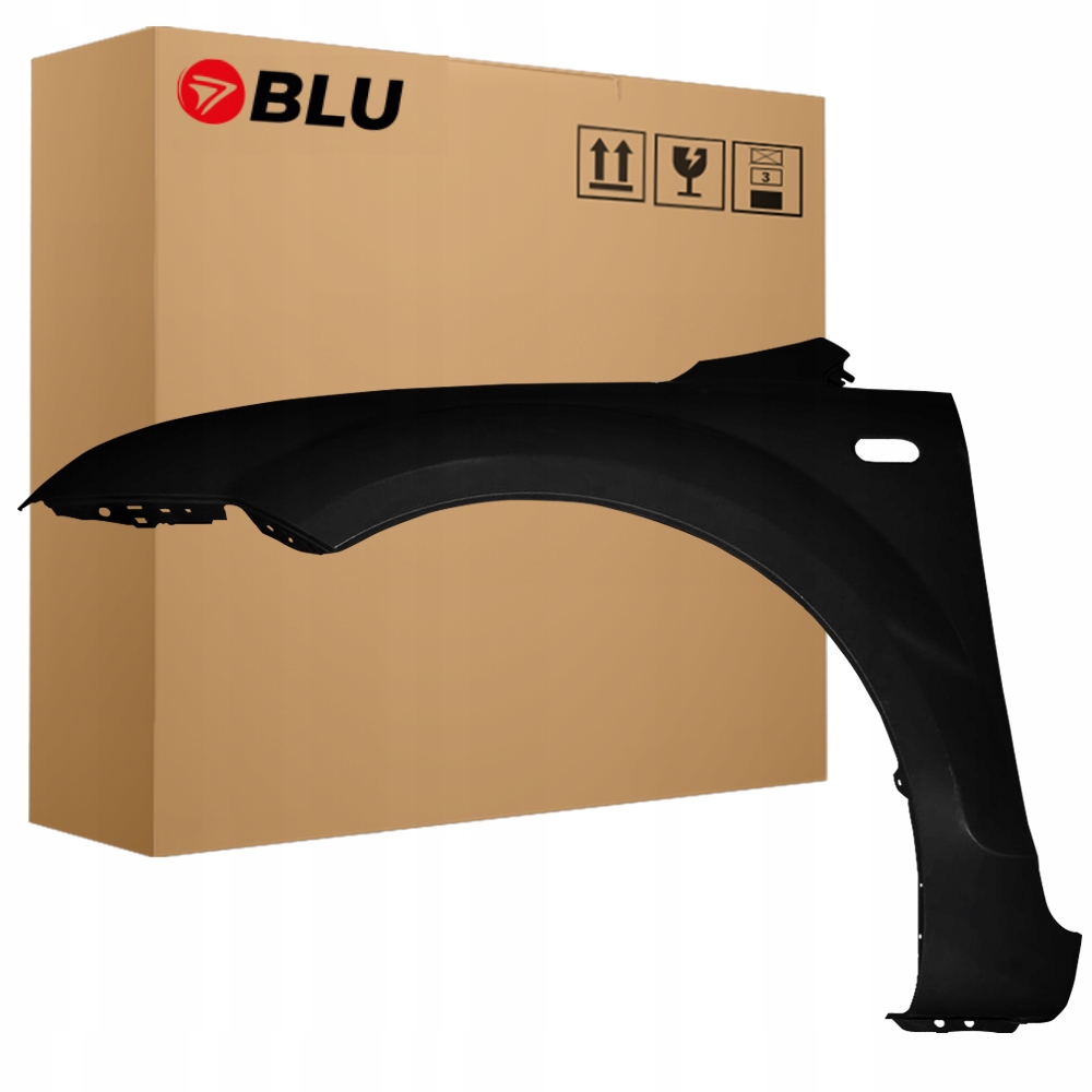 Blu Blatník Ford Focus MK2 II F8 levý černý 04-08 přední pozink