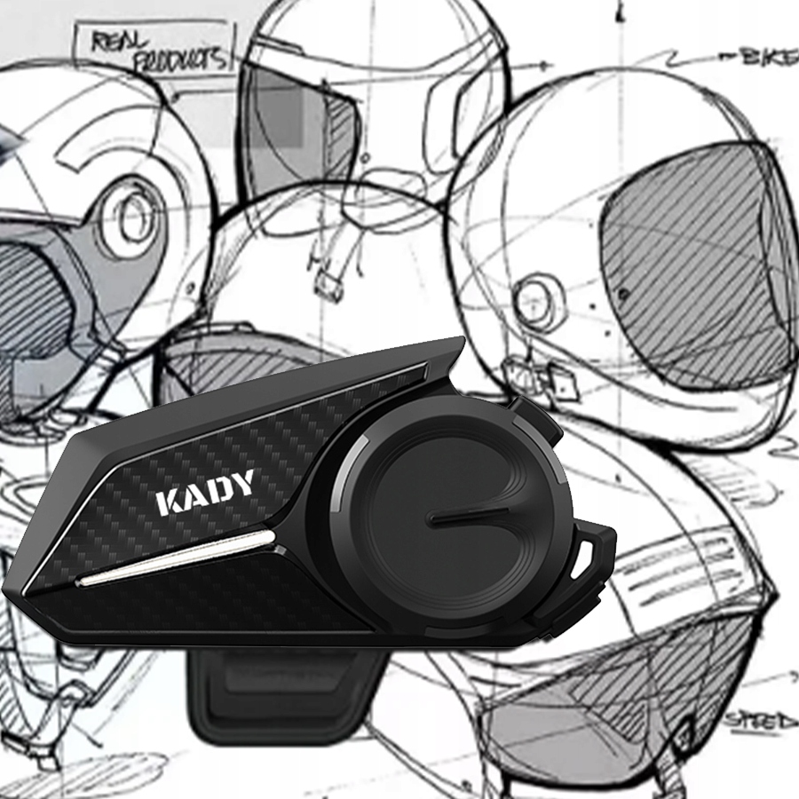 KADY K2 INTERKOM MOTOCYKLOWY +FULL DO 6 MOTO +MUSIC SHARING + LEKTOR POLSKI Model K2